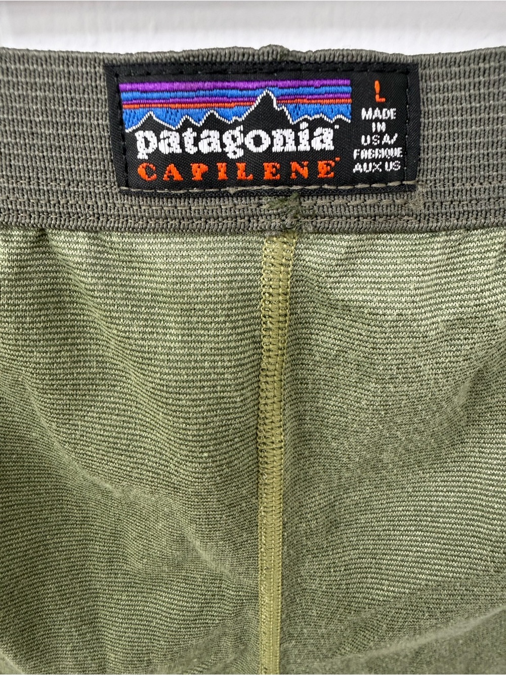 Patagonia Capilene Midweight Base Layer Pants Mens Alpha Green Vintage Fall 2005